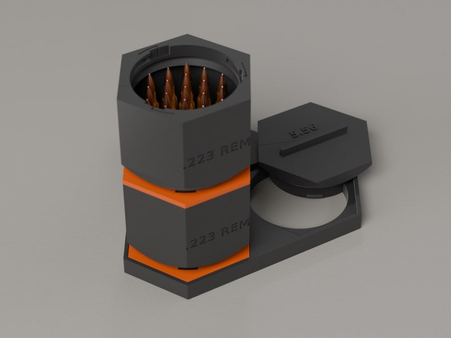 Hexcell Stack — catalog model render, additional view; not a photograph of a finished print