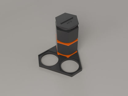 Hexcell Stack — catalog model render, additional view; not a photograph of a finished print
