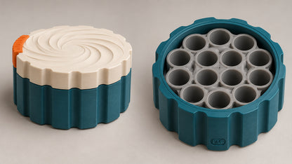 Orbit — generated concept visualization, additional view; not a photograph of a finished print