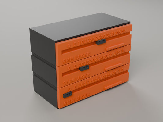 Tally Crate — catalog model render; not a photograph of a finished print