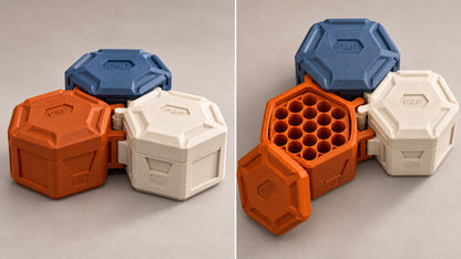 Tessera — generated concept visualization, additional view; not a photograph of a finished print