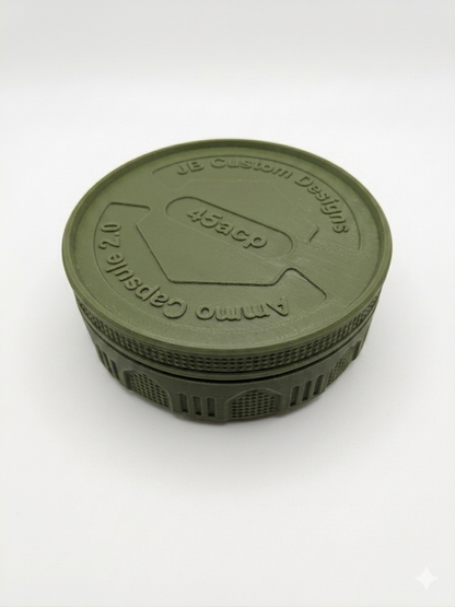 Circular Ammo Storage Case - 45 ACP