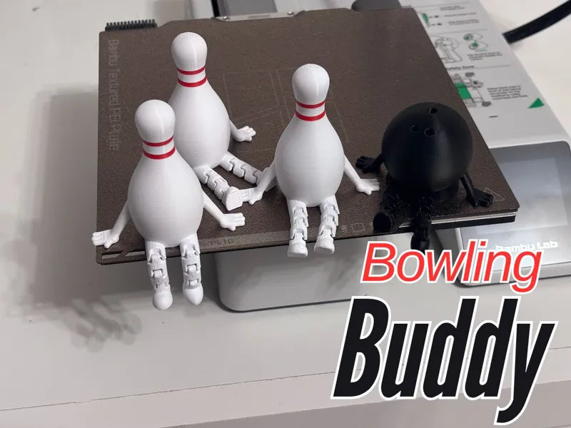 Bowling Pins with Articulated Legs