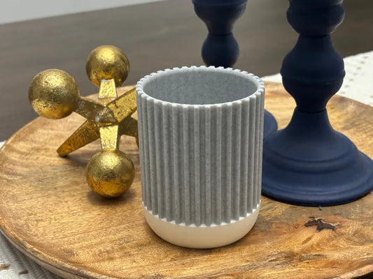 Two toned ribbed cup