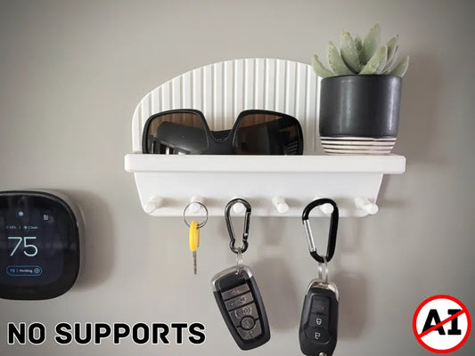 Wall Key Hanger With Shelf